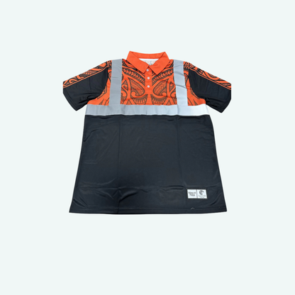 Hi-Viz Reflect Short-Sleeve Polo (Orange)