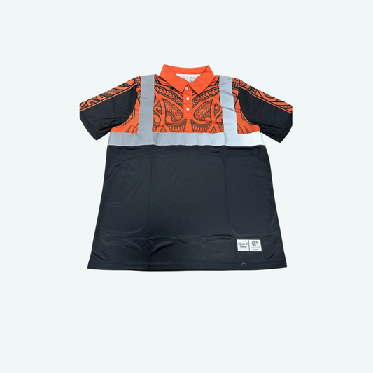 Hi-Viz Reflect Short-Sleeve Polo (Orange)