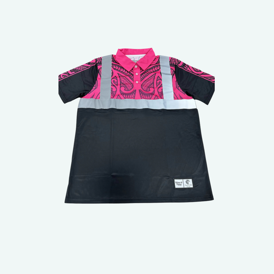 Hi-Viz Reflect Short-Sleeve Polo (Pink)