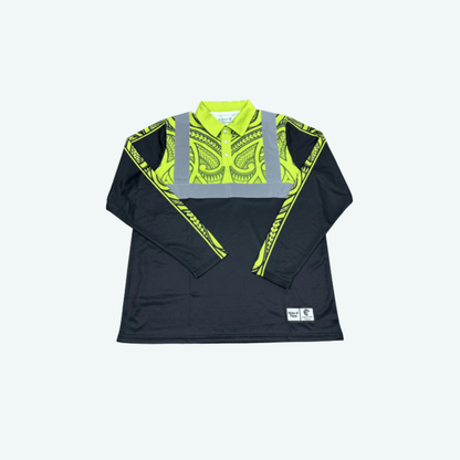 Hi-Viz Reflect Long-Sleeve Polo (Yellow)