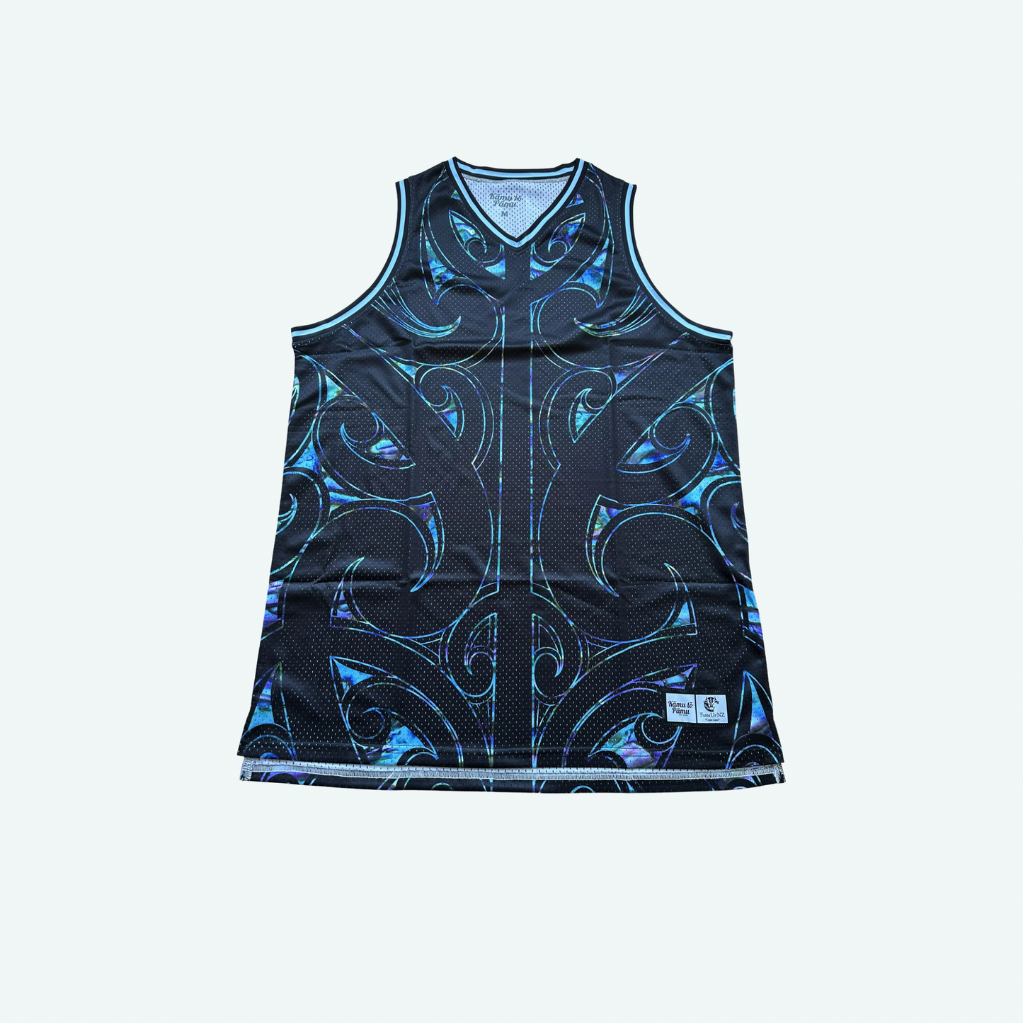 Singlet-Black Pāua
