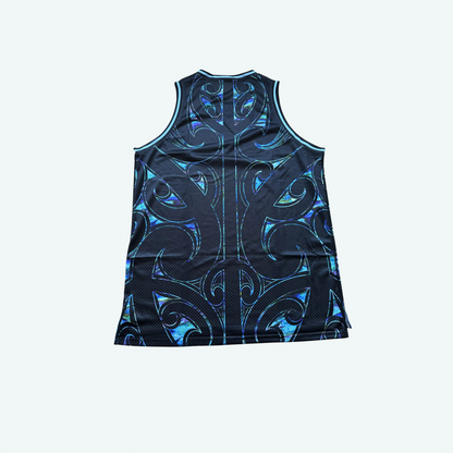 Singlet-Black Pāua